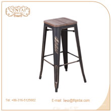 Chine industrielle métal tabouret de bar en bois avec repose-pieds couvre Chine industrielle industrielle tabouret de bar en bois avec couvre-pieds